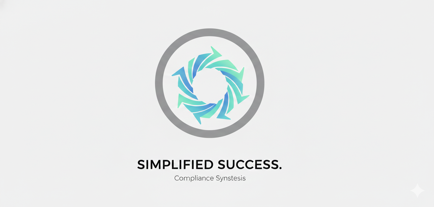 Security and compliance documentation visualization with warm tangerine circle design element