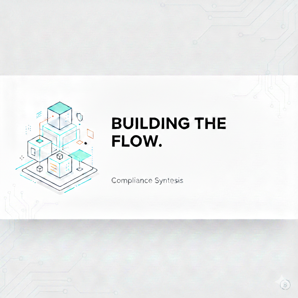 FinTech thought leadership content strategy positioning graphic with diagonal striped circle element
